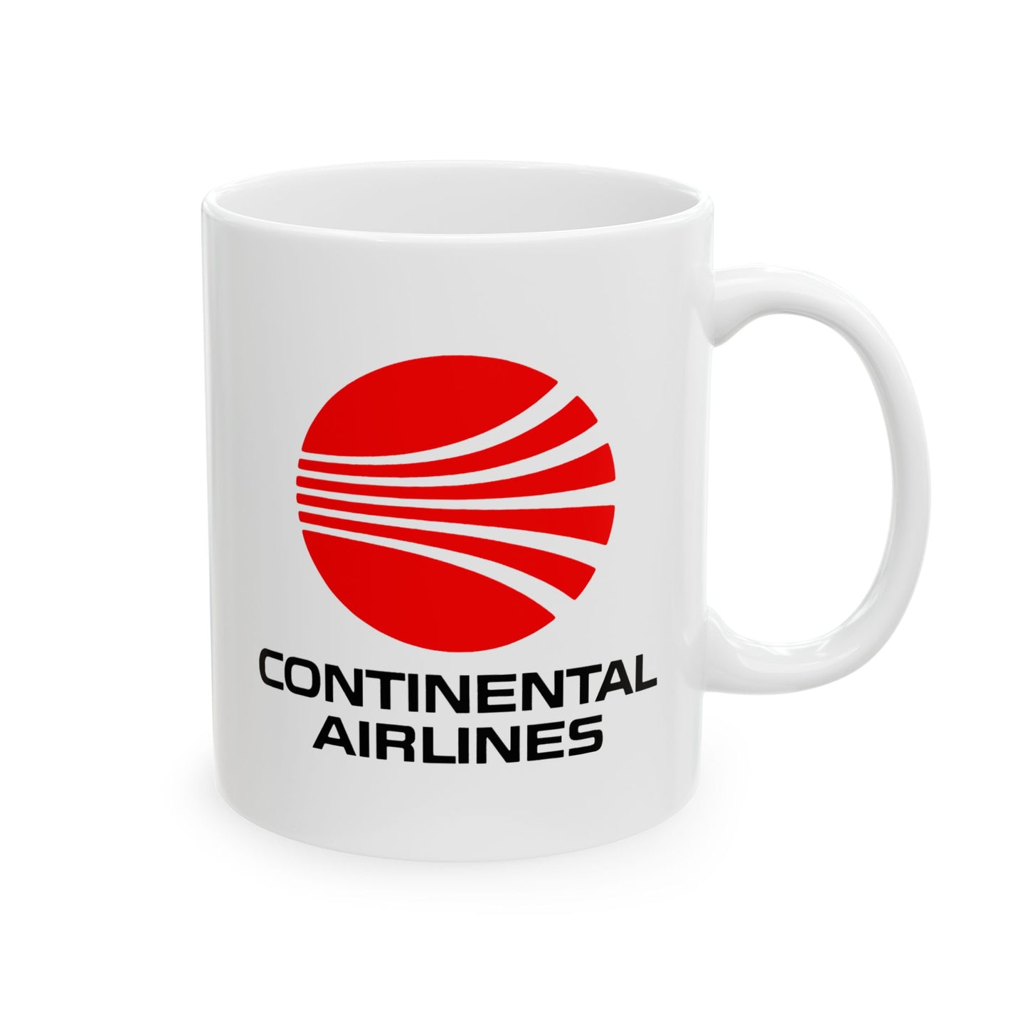 Retro Meatball Continental Airlines Ceramic Mug - 11oz & 15oz