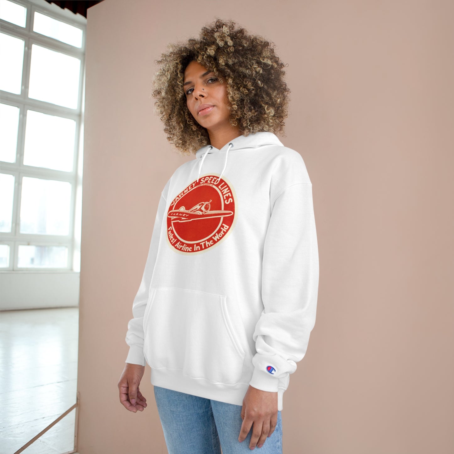 Vintage Varney Speed Lines Champion Hoodie