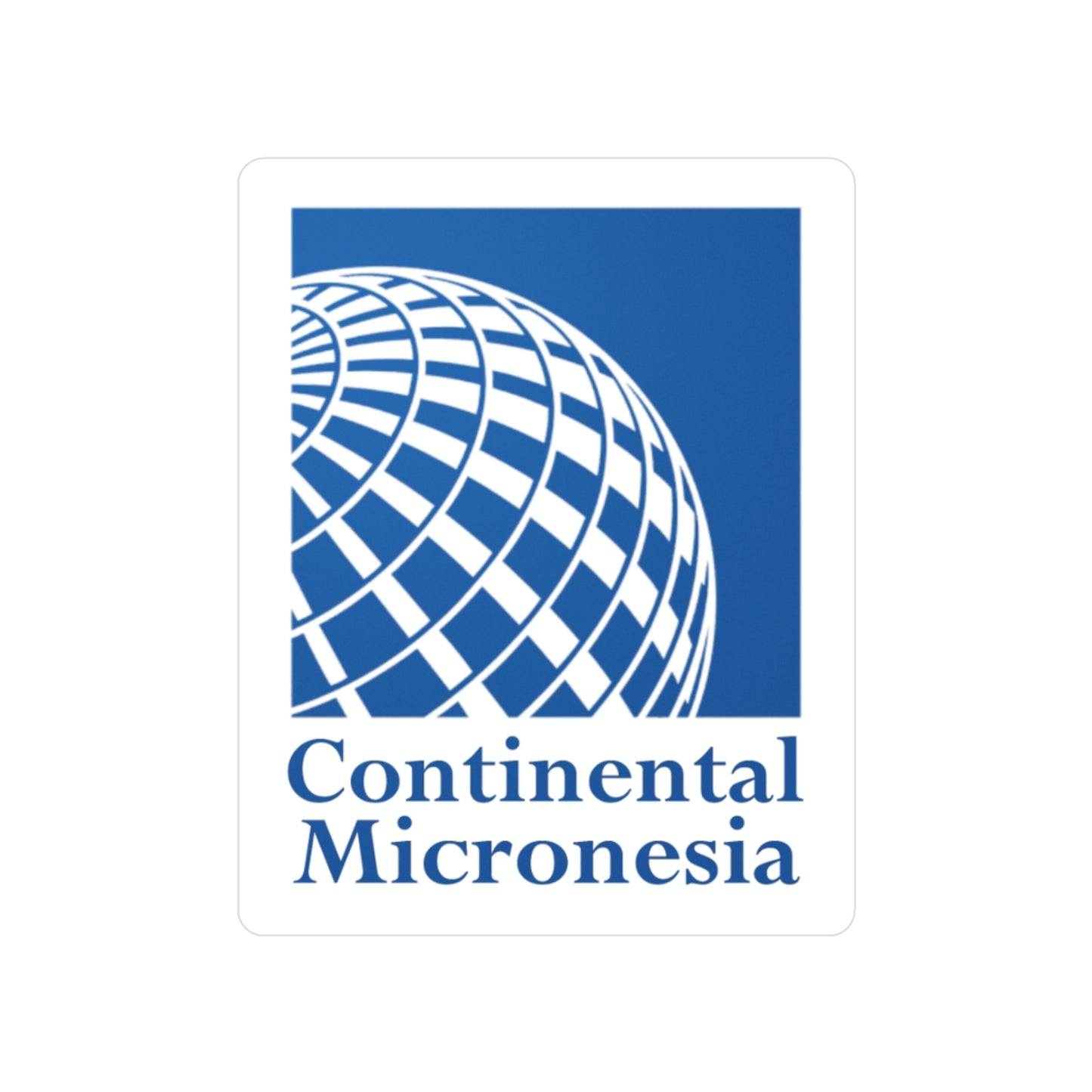 Continental Micronesia Kiss-Cut Vinyl Decal