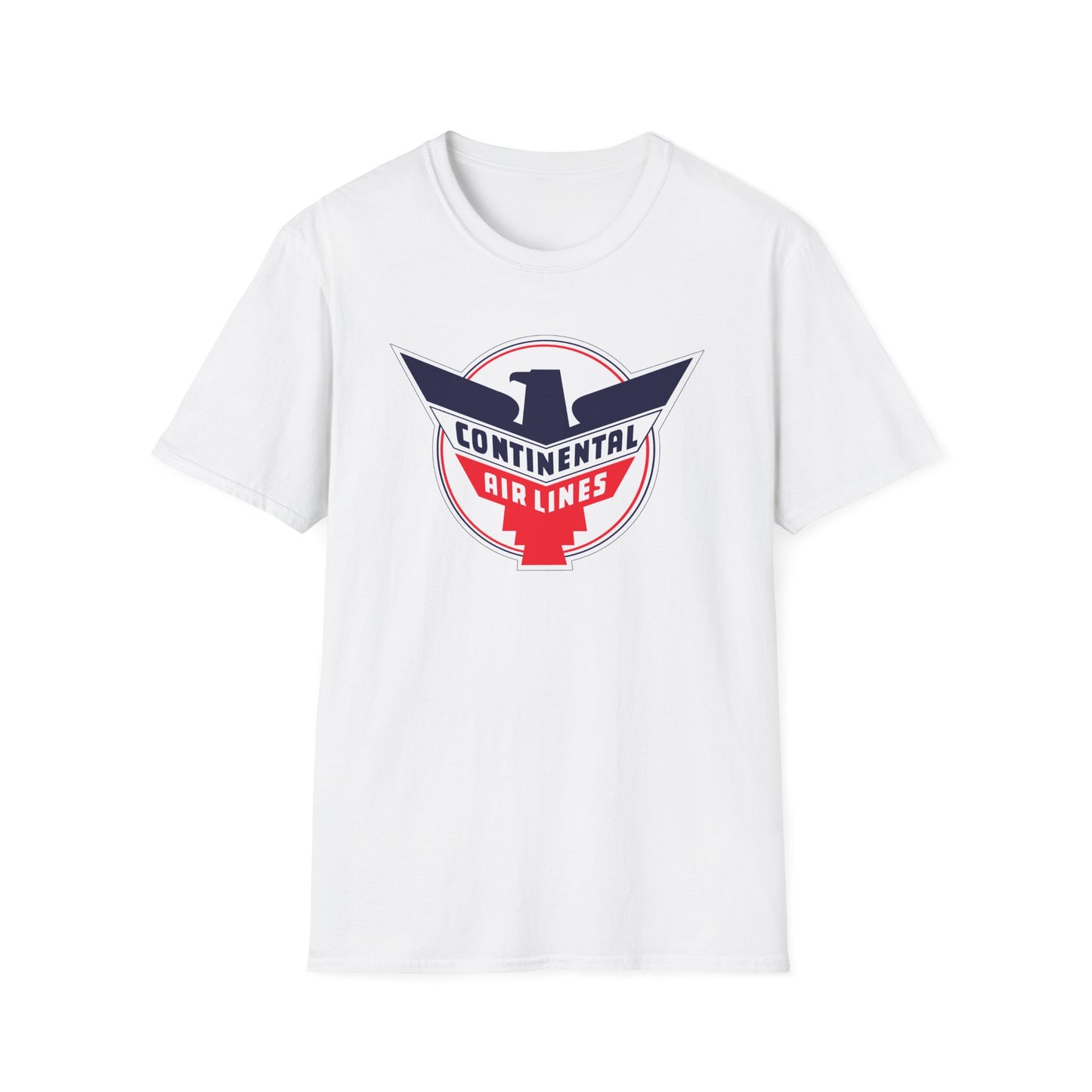 Vintage Continental Airlines Unisex Softstyle T-Shirt