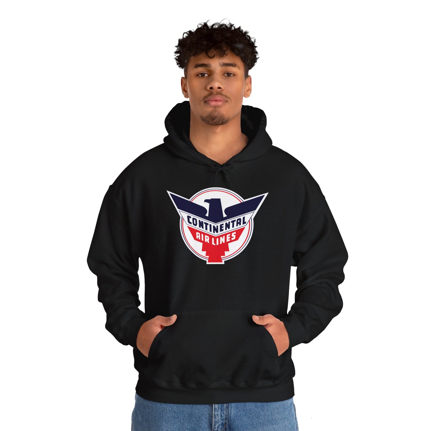 Vintage Continental Airlines Hoodie