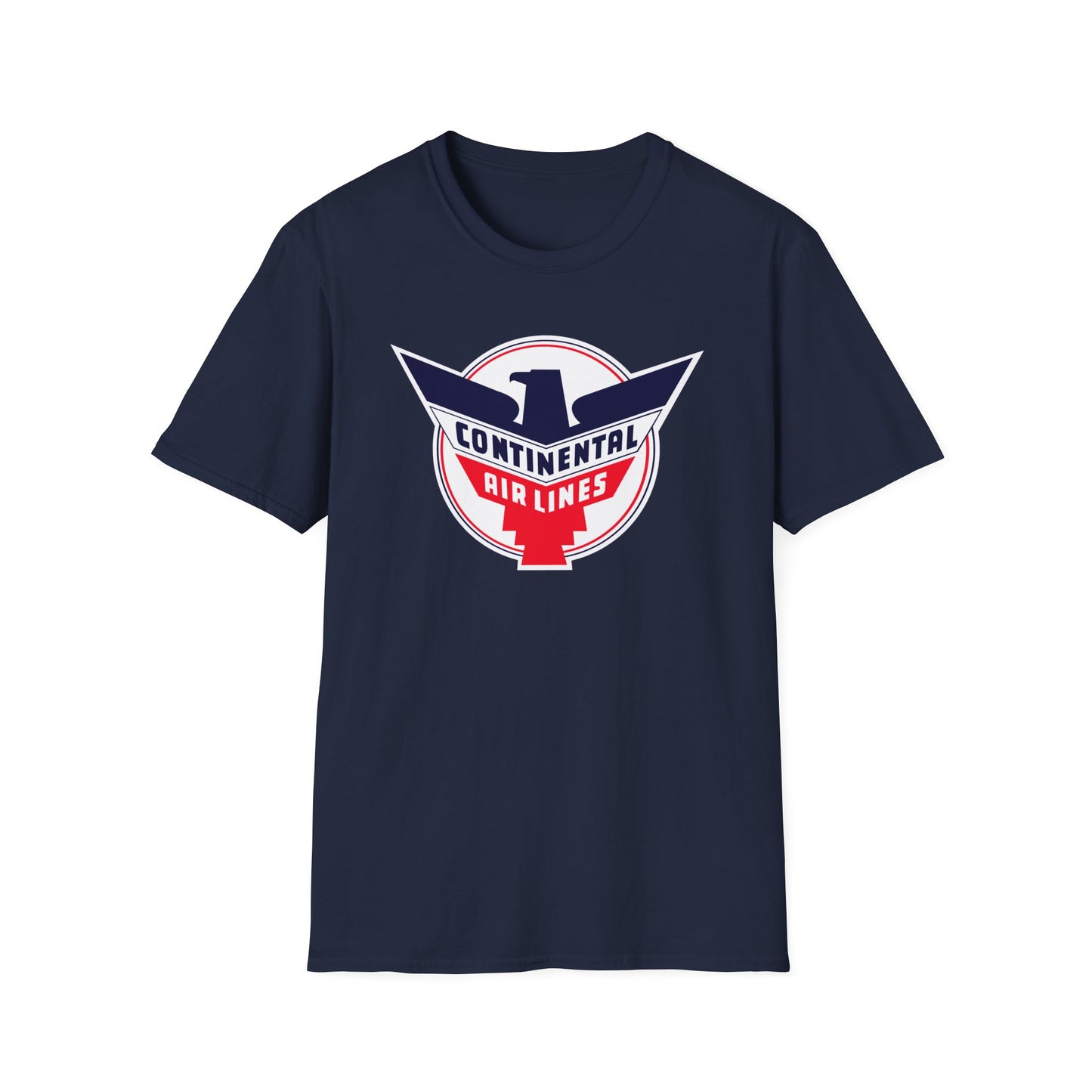 Vintage Continental Airlines Unisex Softstyle T-Shirt