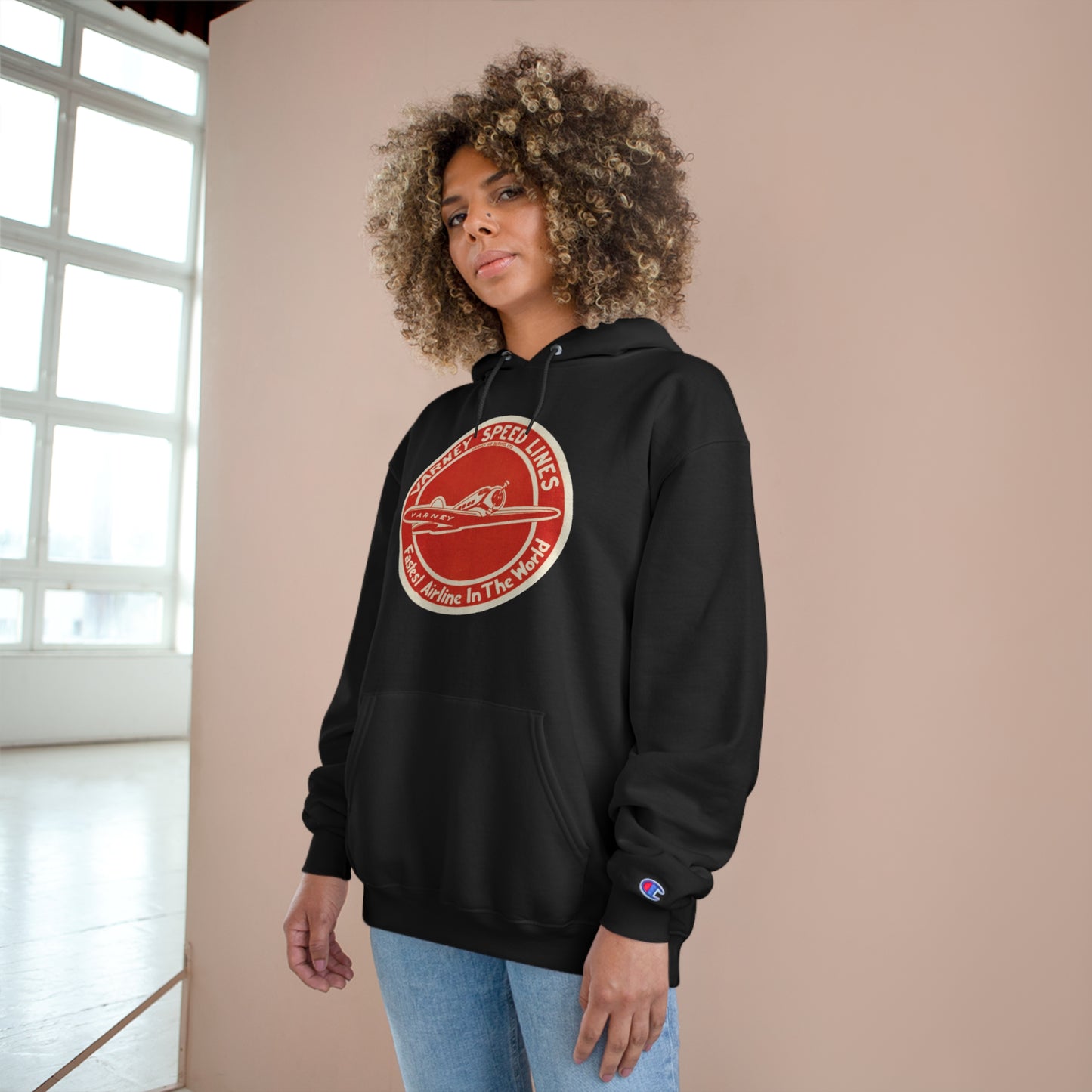 Vintage Varney Speed Lines Champion Hoodie