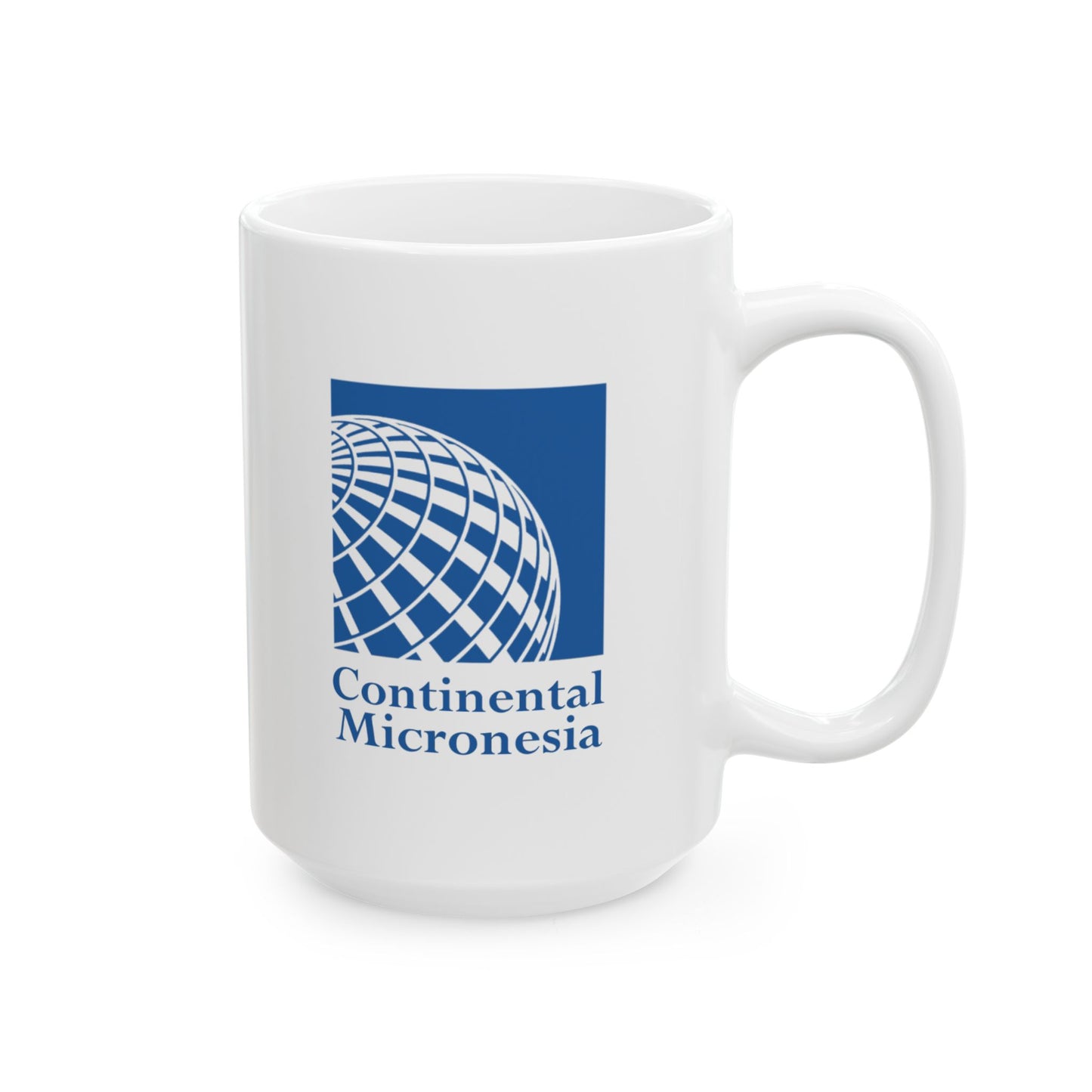 Continental Micronesia Ceramic Mug - 11oz & 15oz (Vertical Logo)
