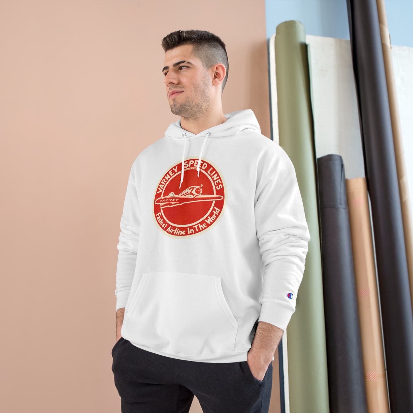 Vintage Varney Speed Lines Champion Hoodie