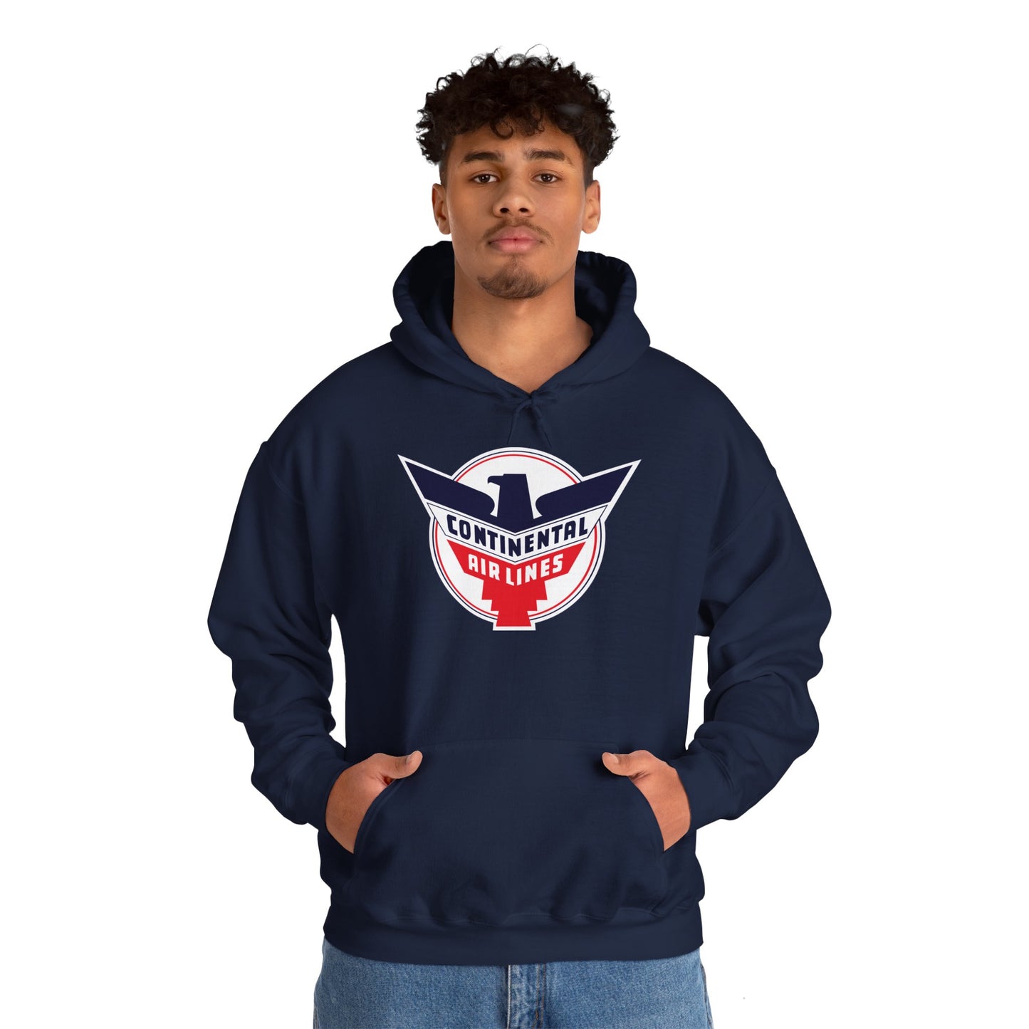 Vintage Continental Airlines Hoodie