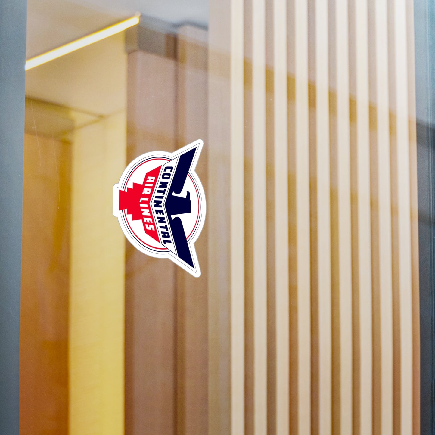 Vintage Continental Airlines Kiss-Cut Vinyl Decal