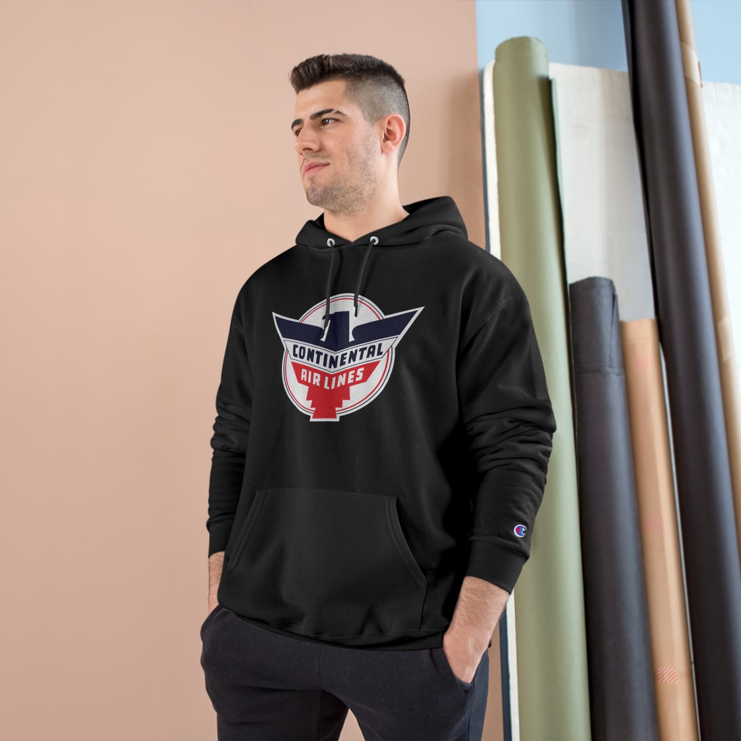 Vintage Continental Airlines Champion Hoodie