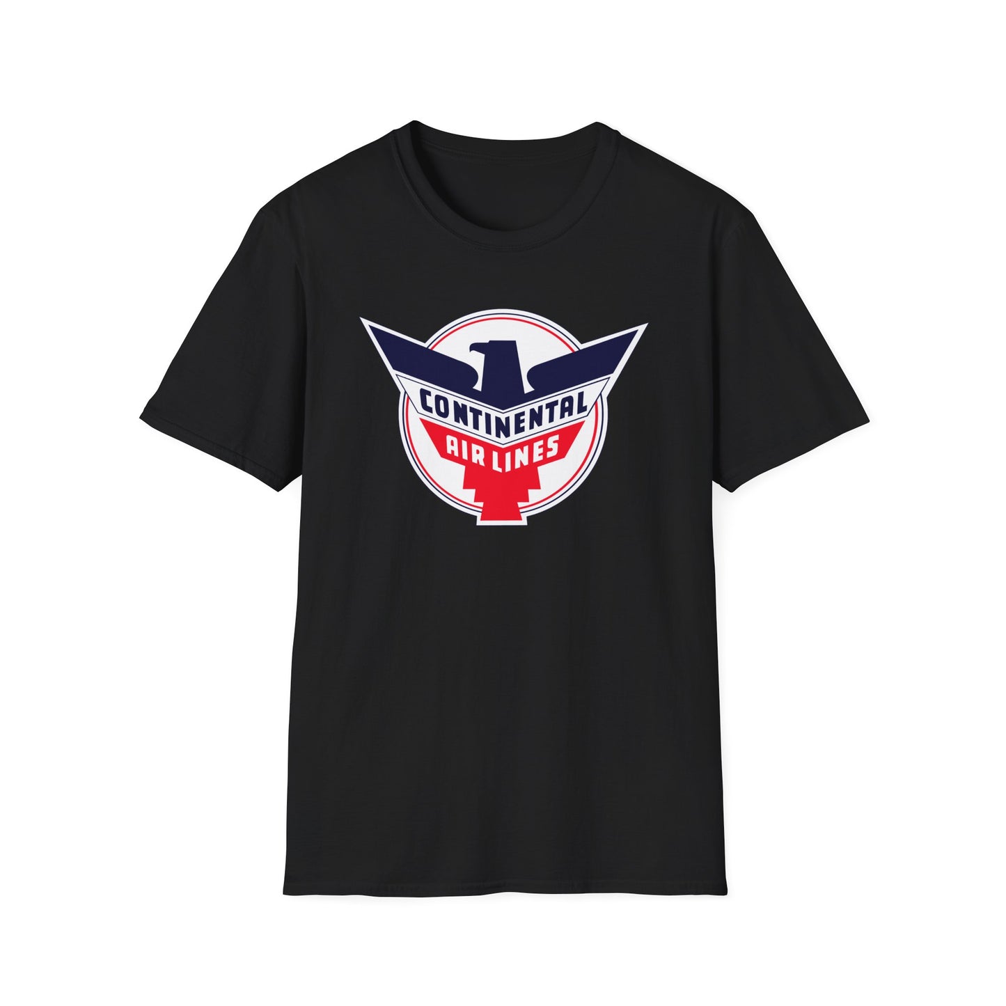 Vintage Continental Airlines Unisex Softstyle T-Shirt