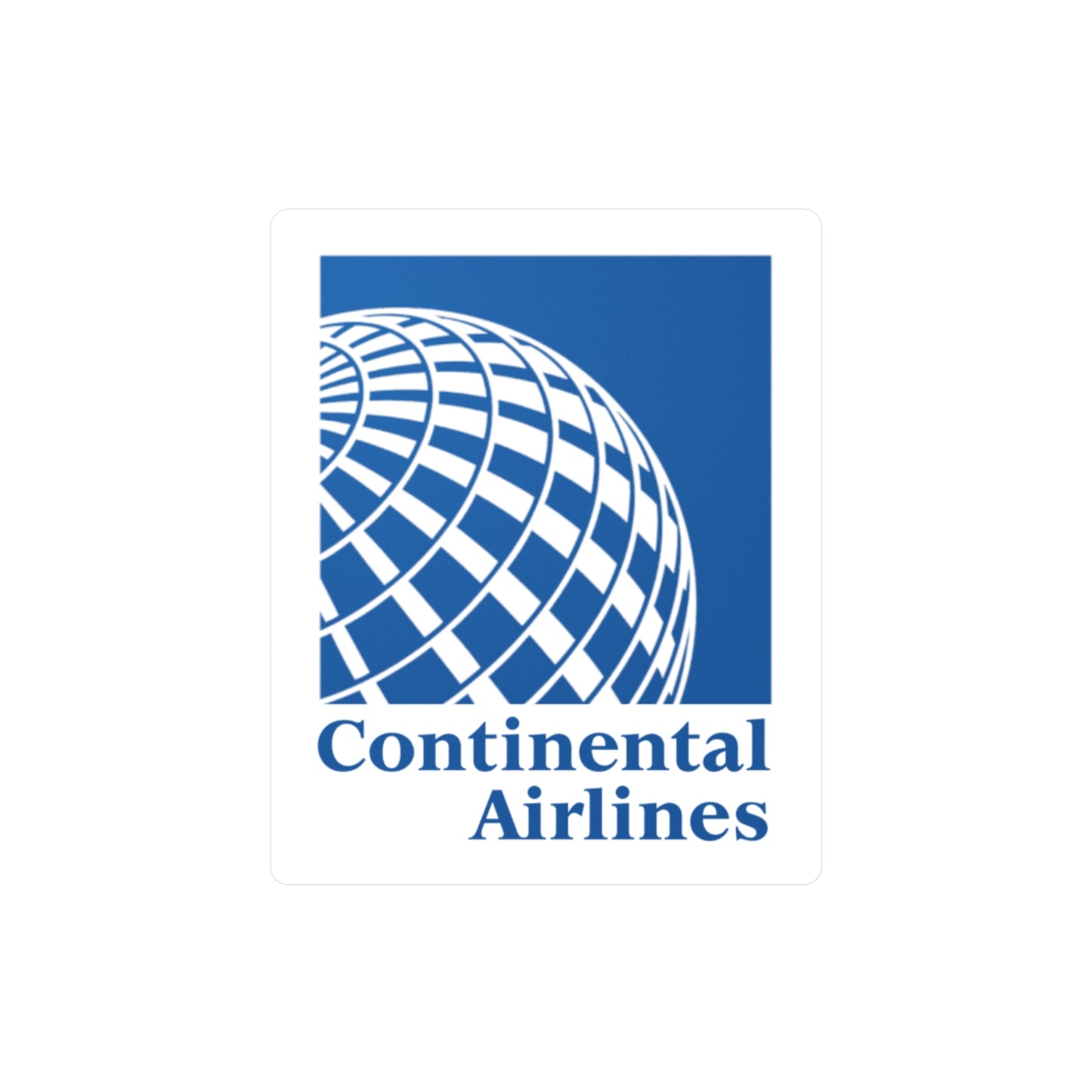 Continental Airlines Kiss-Cut Vinyl Decal