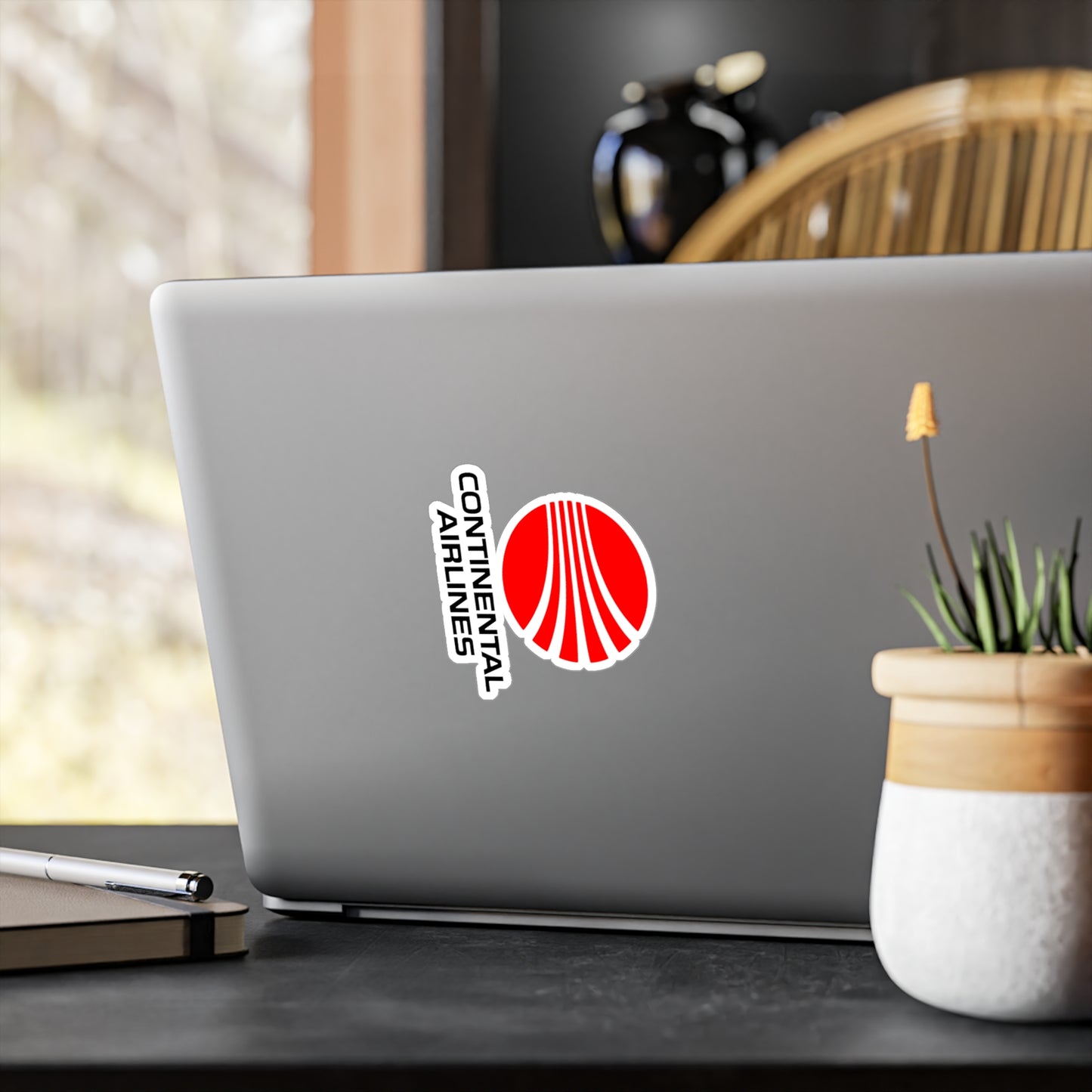 Retro Meatball Continental Airlines Kiss-Cut Vinyl Decals