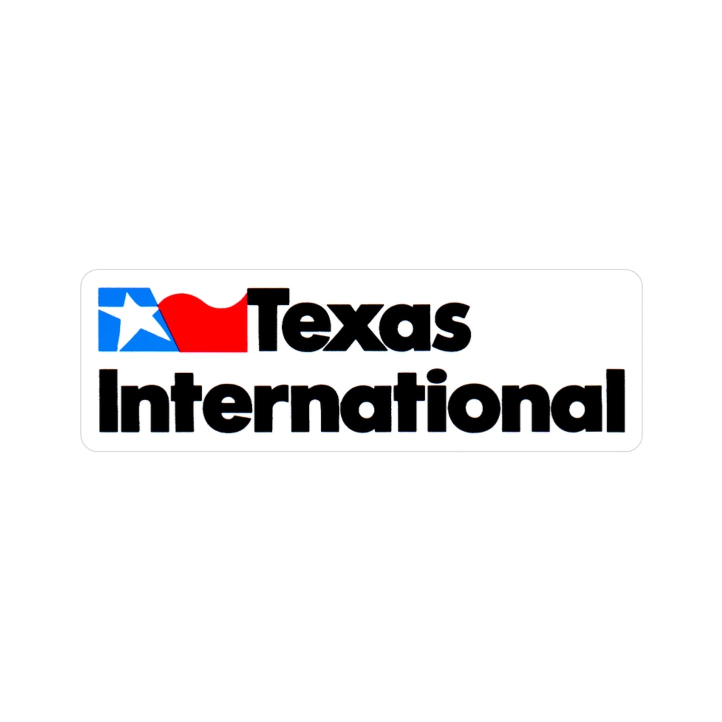 Texas International Kiss-Cut Vinyl Decal