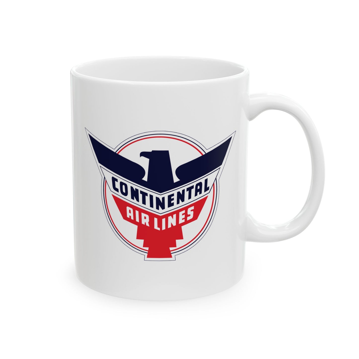 Vintage Continental Airlines Ceramic Mug - 11oz & 15oz