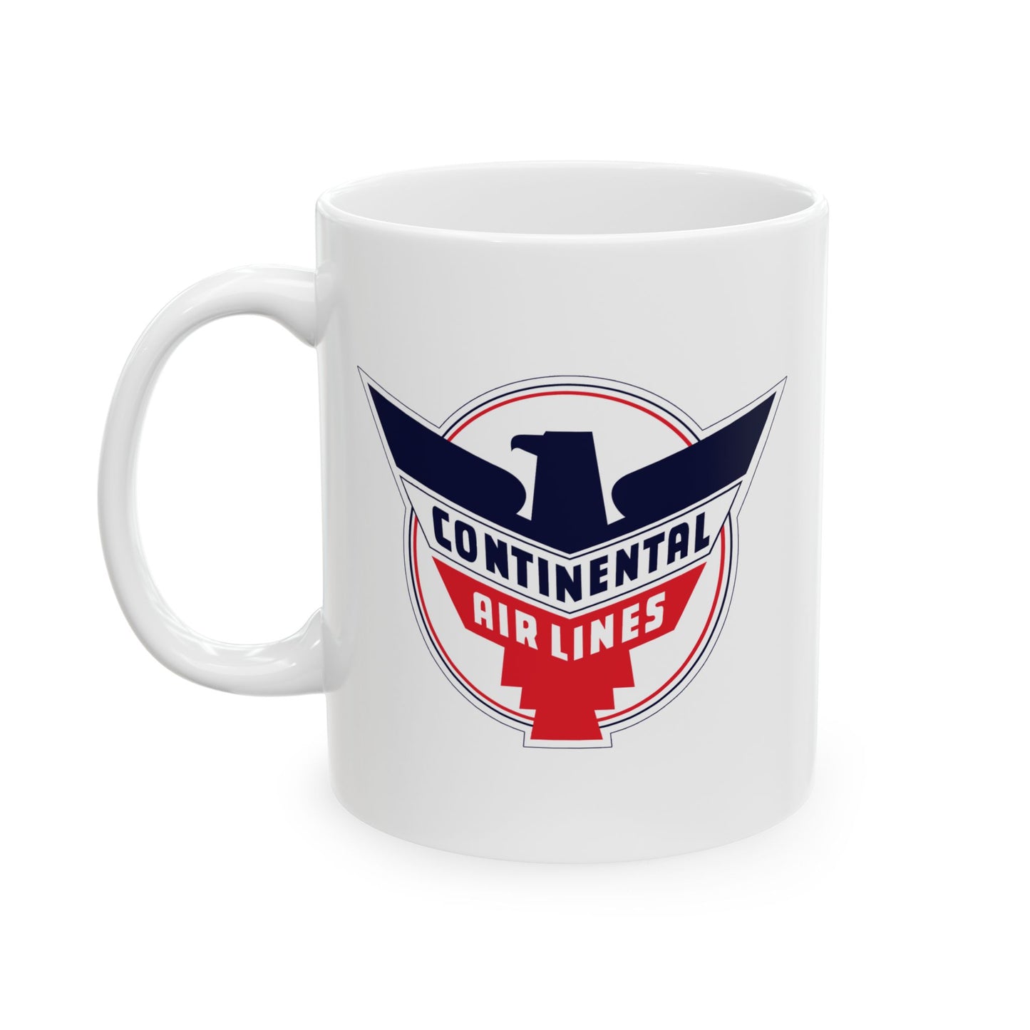 Vintage Continental Airlines Ceramic Mug - 11oz & 15oz