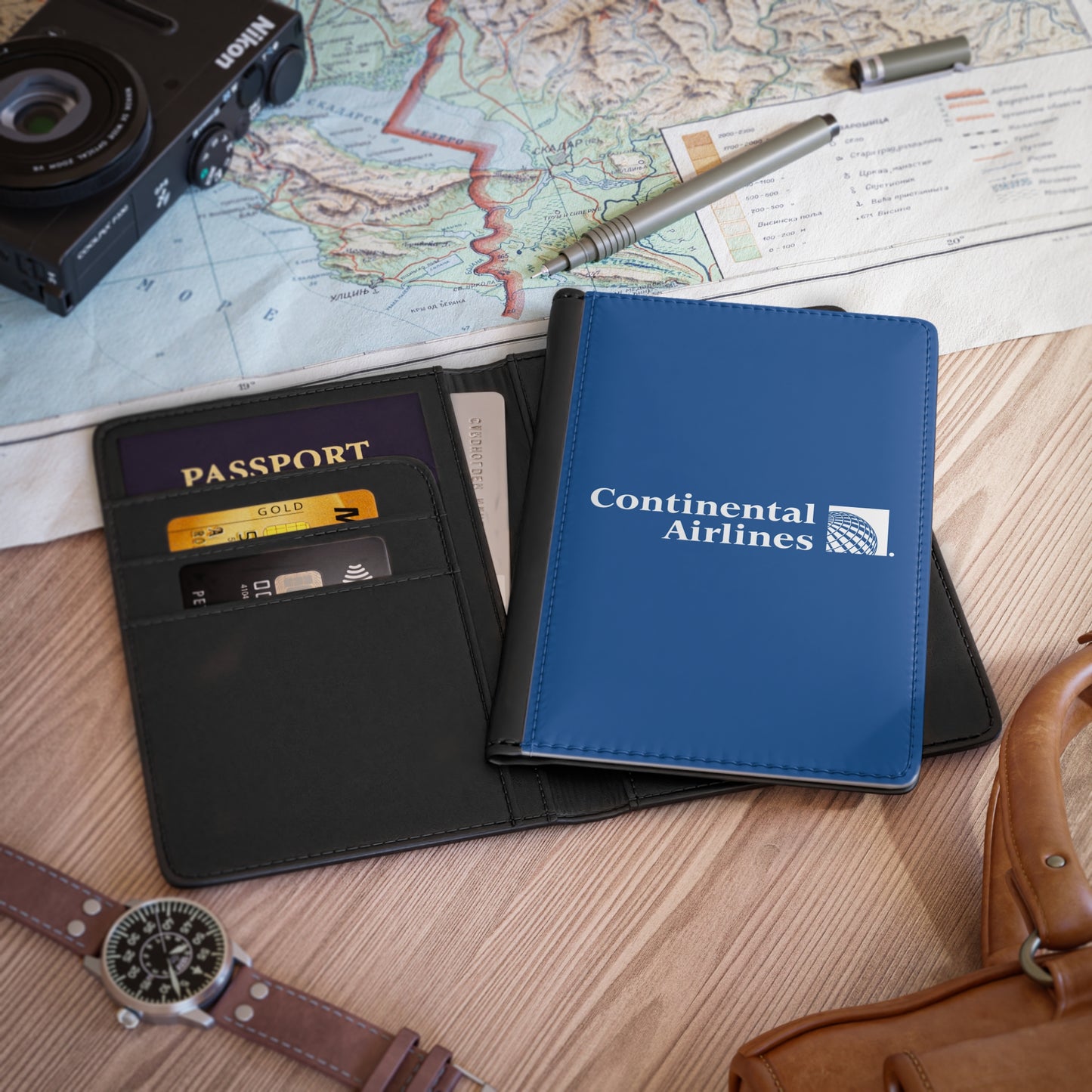 Continental Airlines Passport Cover