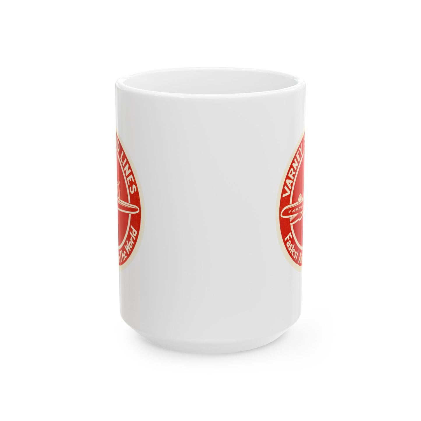Vintage Varney Speed Lines Ceramic Mug - 11oz & 15oz