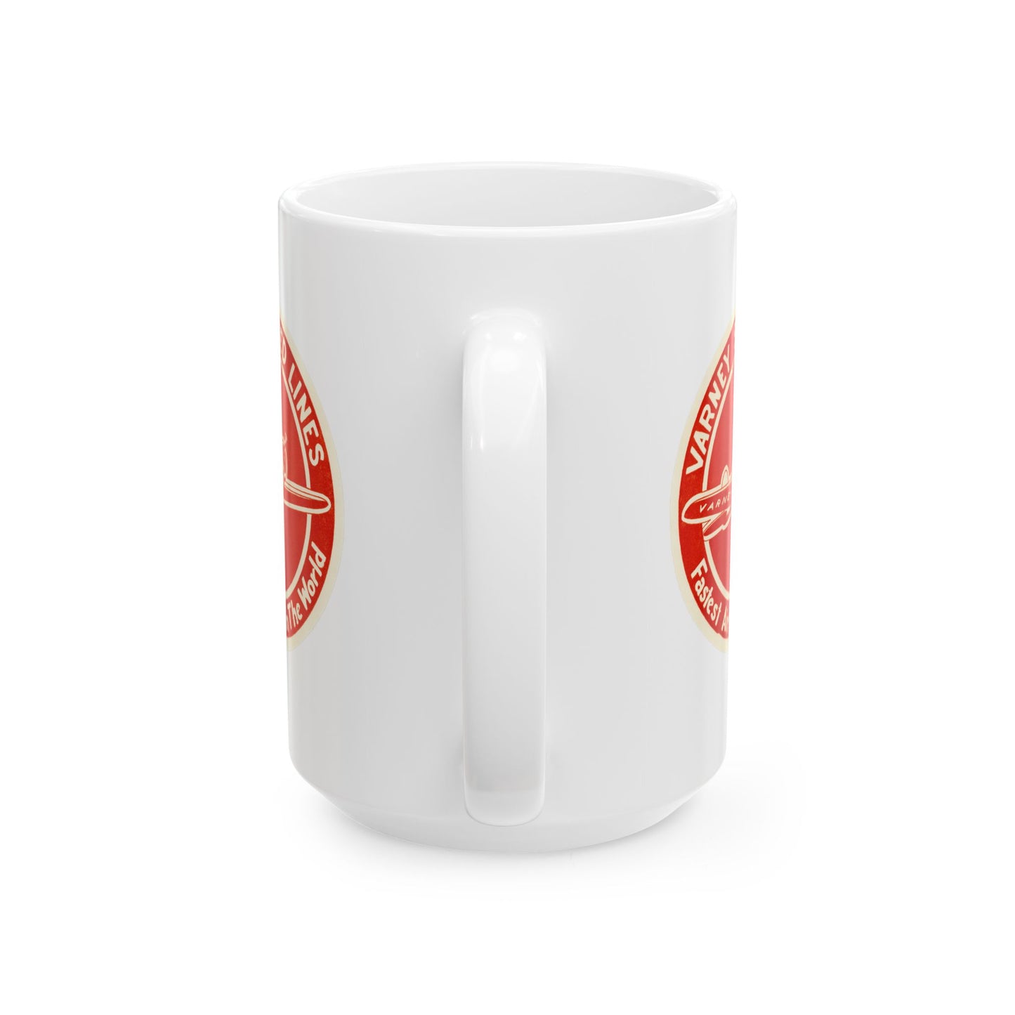 Vintage Varney Speed Lines Ceramic Mug - 11oz & 15oz
