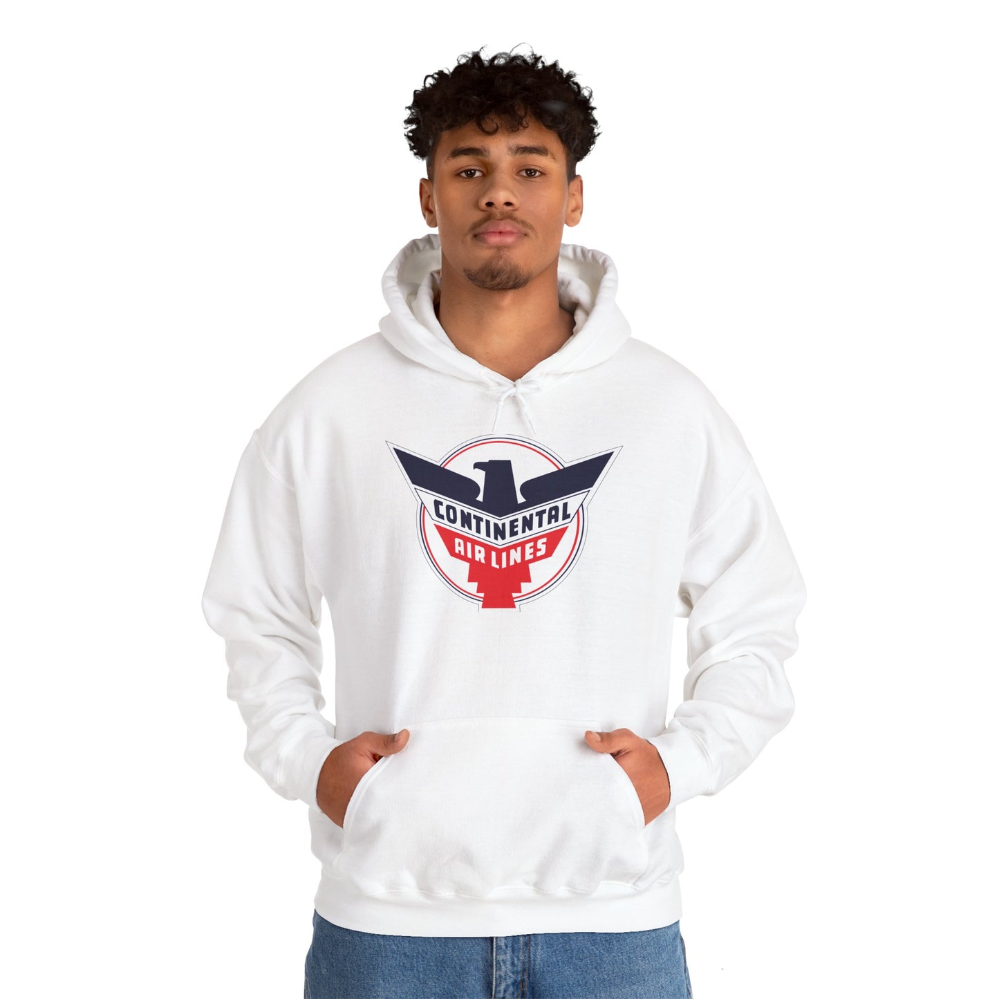 Vintage Continental Airlines Hoodie