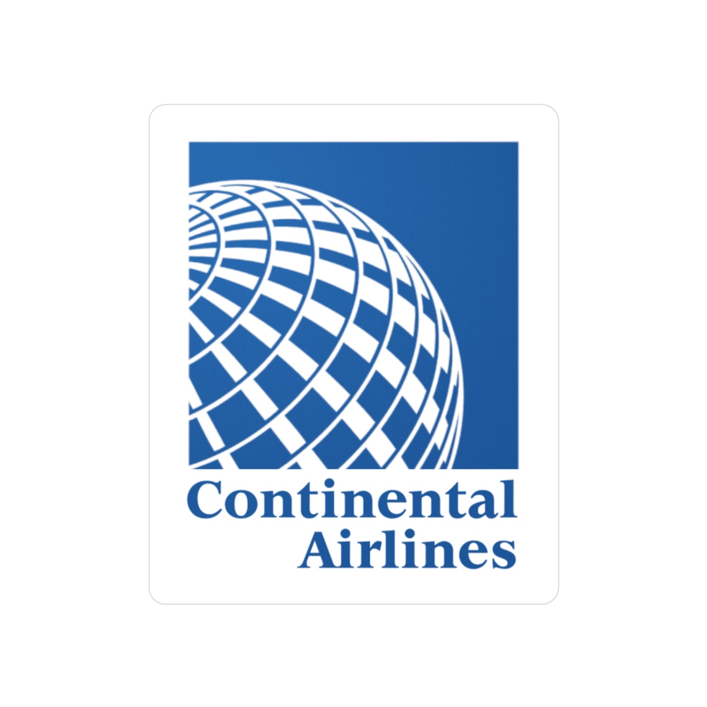 Continental Airlines Kiss-Cut Vinyl Decal